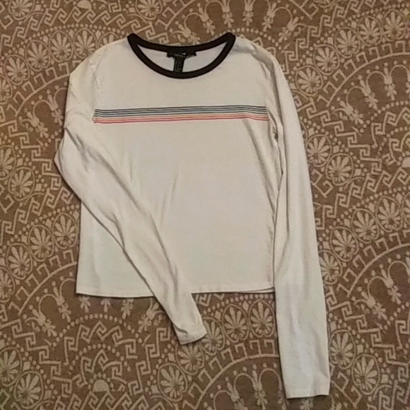 Forever 21 Tops - Forever 21 size Small White long sleeve